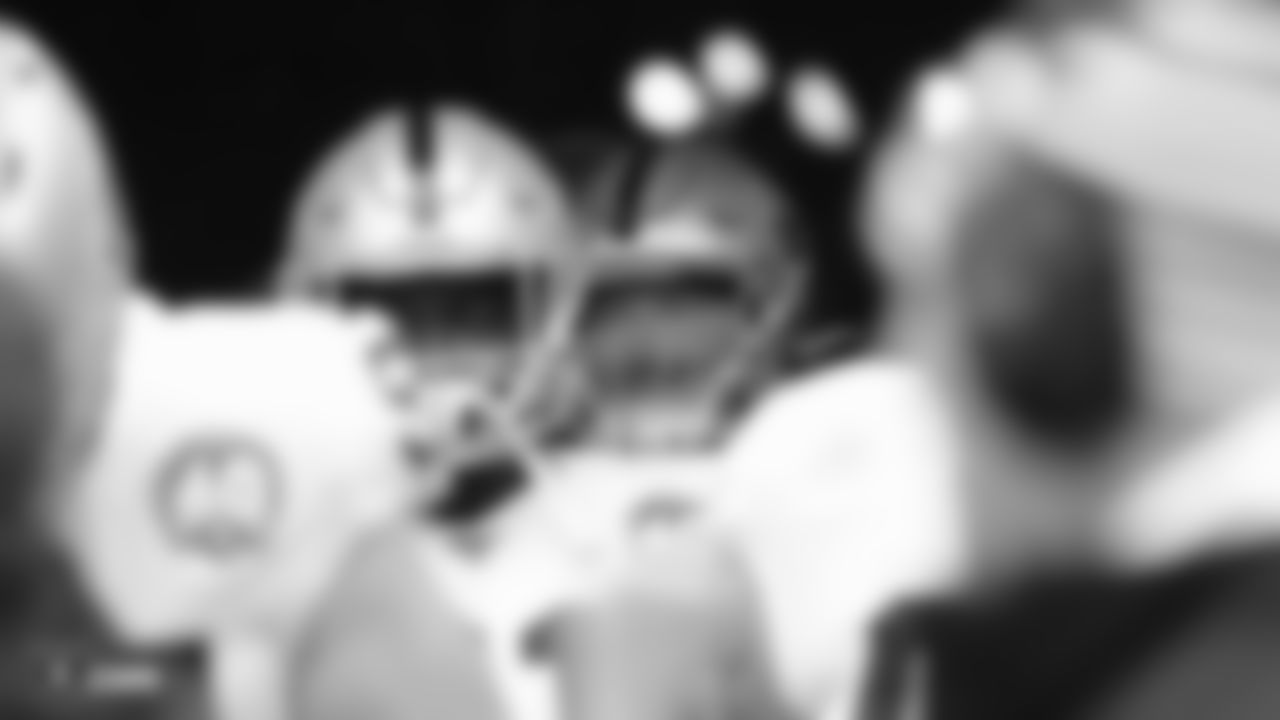 The Raiders are introduced on to the field before the regular season game against the New York Jets.