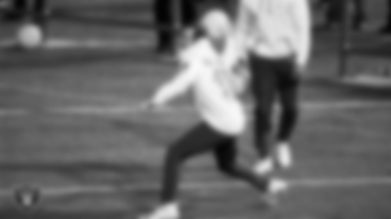 Las Vegas Raiders wide receiver Hunter Renfrow (13) participates in the NFL Pro Bowl Skills Challenge at the 2022 Pro Bowl.