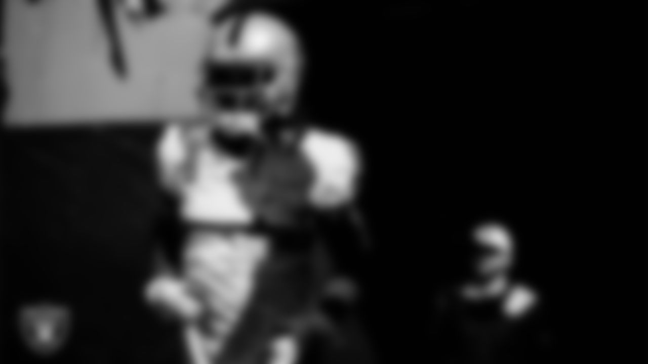Las Vegas Raiders wide receiver Davante Adams (17) walks down the tunnel before the regular season away game against the Chicago Bears at Soldier Field.