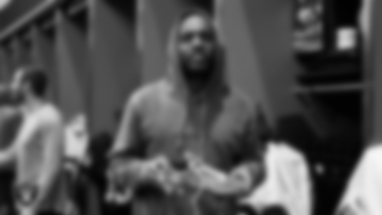 Las Vegas Raiders cornerback Casey Hayward Jr. (29) unboxes his custom cleats for the NFL's My Cause My Cleats campaign.