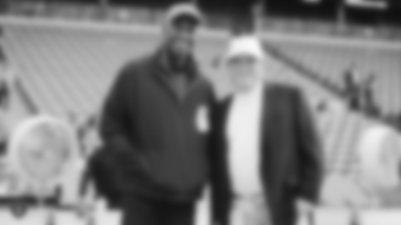 The Raiders on the sideline before the regular season game against the Los Angeles Chargers at ROKiT Field at Dignity Health Sports Park.