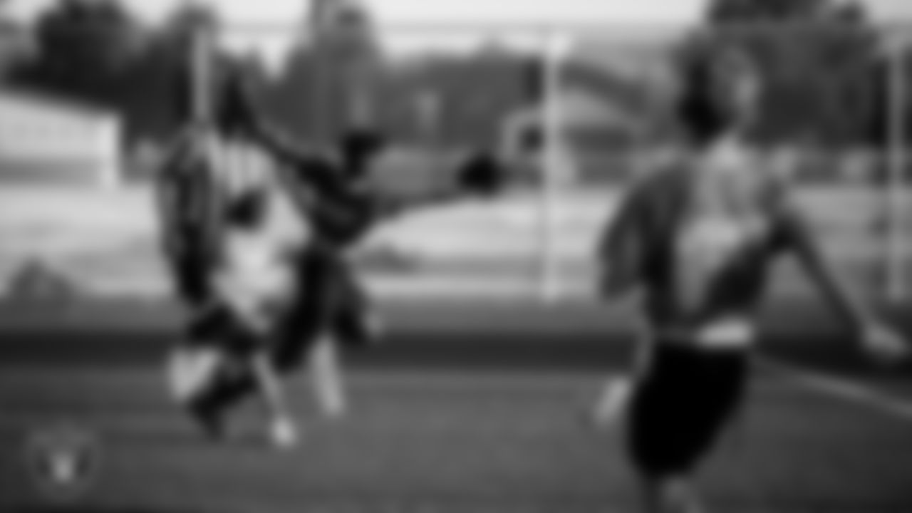 Athletes participate in a game during the season Silver and Black Flag Football League championship games at Teton Trails Park.