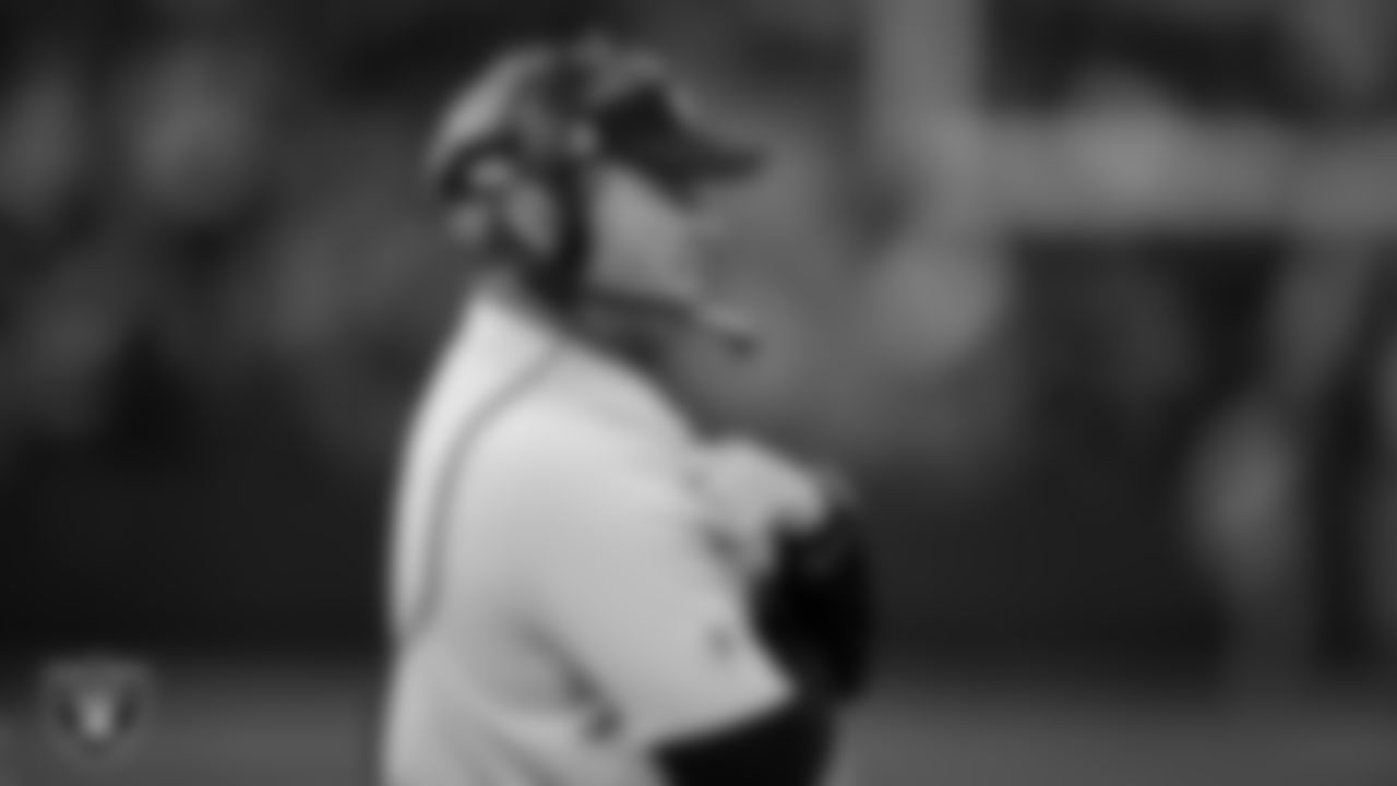 Raiders Head Coach Jon Gruden on the sideline during a game in 2019.