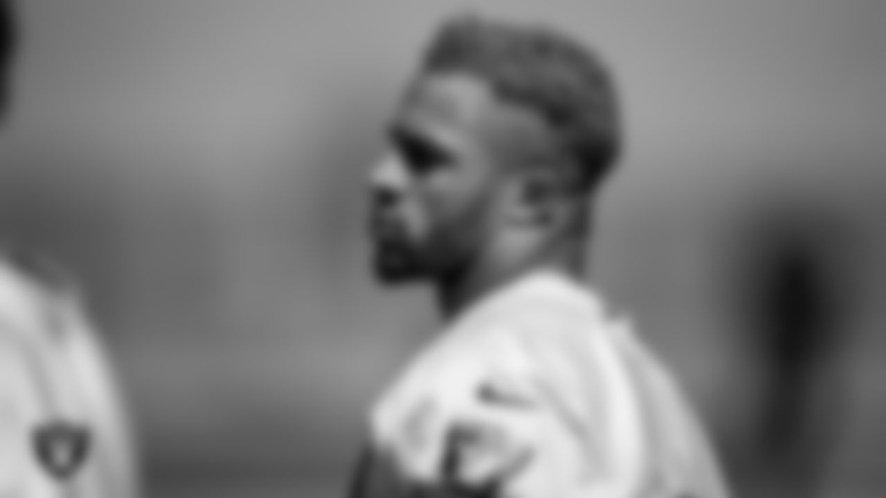 Las Vegas Raiders safety Johnathan Abram (24) during practice.