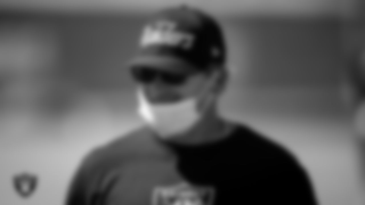 Las Vegas Raiders Head Coach Jon Gruden during practice.