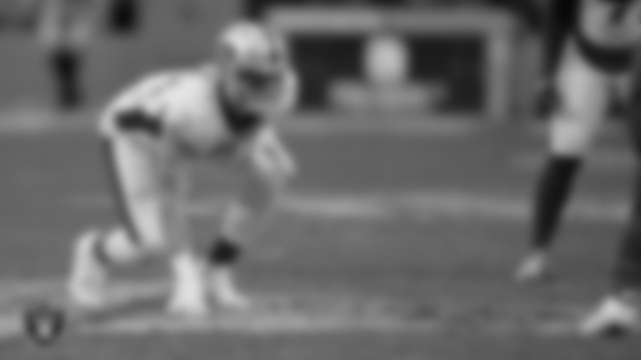 Las Vegas Raiders defensive end Maxx Crosby (98) during the 2022 Pro Bowl at Allegiant Stadium.