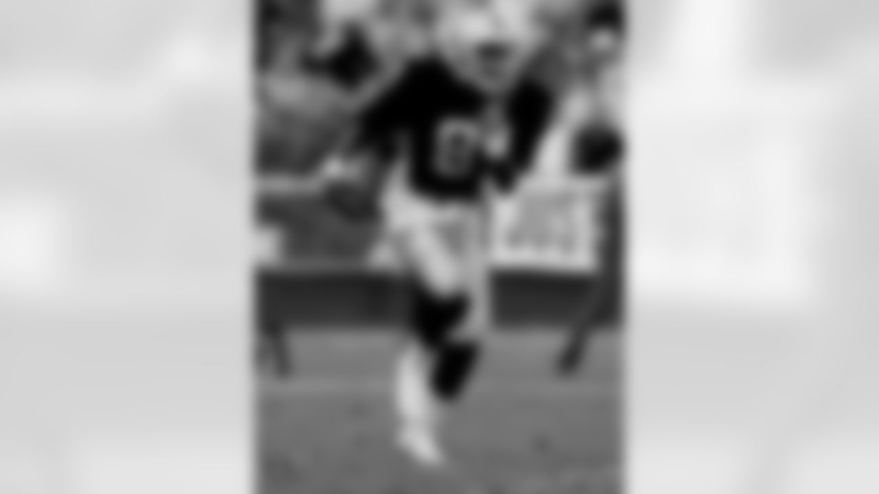 The Raiders selected Tim Brown in the 1st round of the 1988 NFL Draft. Brown played in 240 games with 198 starts recording 1,070 passes for 14,734 yards and 99 TDs. He also returned 320 punts for 3,272 yards and three touchdowns and returned 49 kickoffs for 1,235 yards and one TD. He was selected to play in nine Pro Bowls and enshrined in the Pro Football Hall of Fame in 2015.