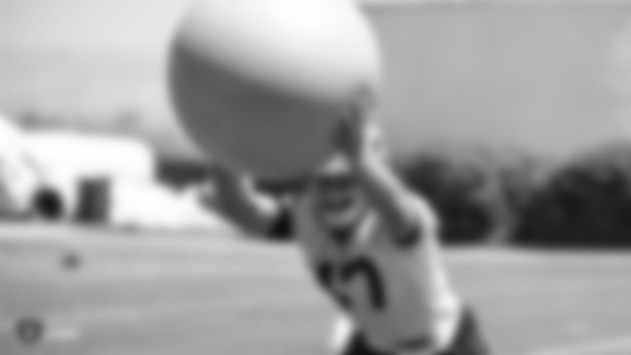 Raiders long snapper Trent Sieg (47) at a Mandatory Minicamp at the Raiders Practice Facility in Alameda, Calif.