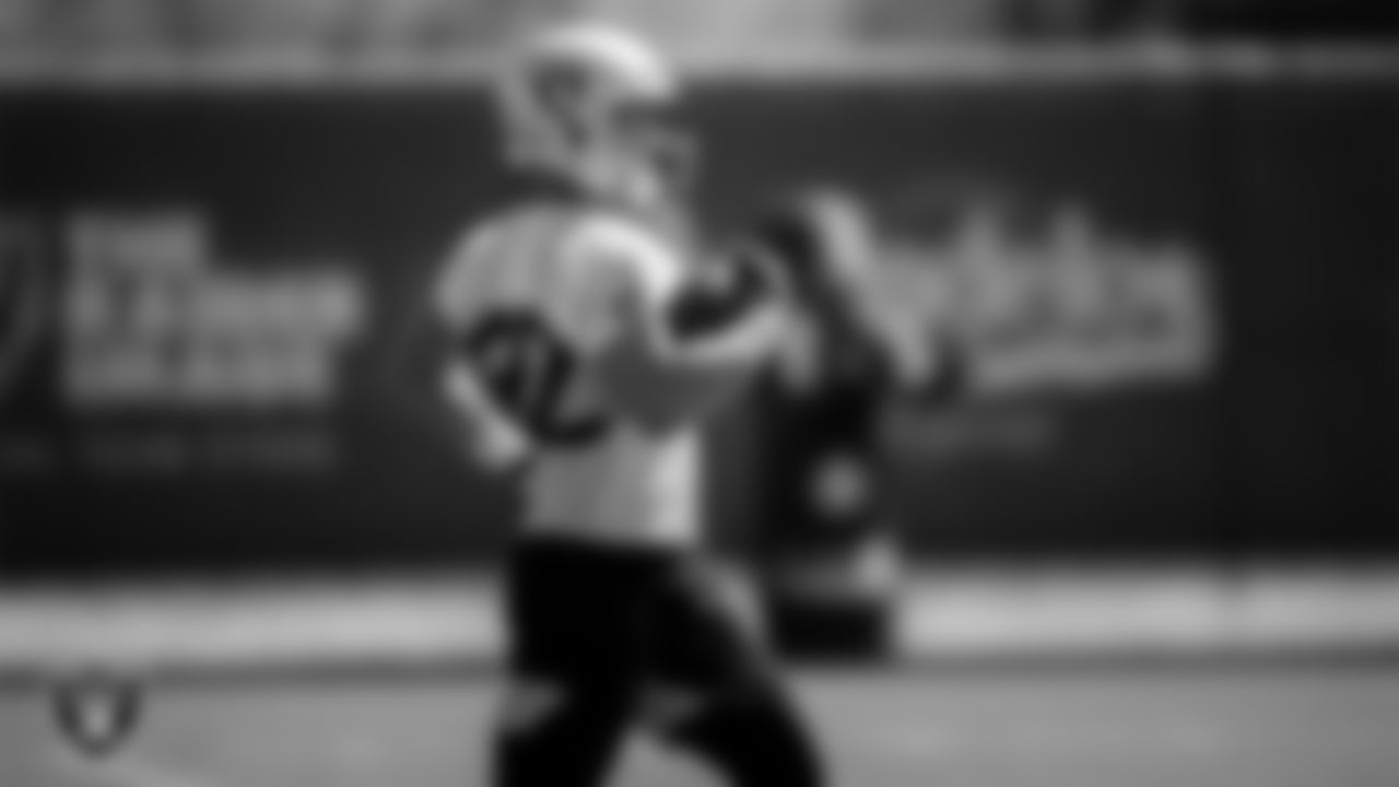 Las Vegas Raiders tight end Jason Witten (82) during practice.