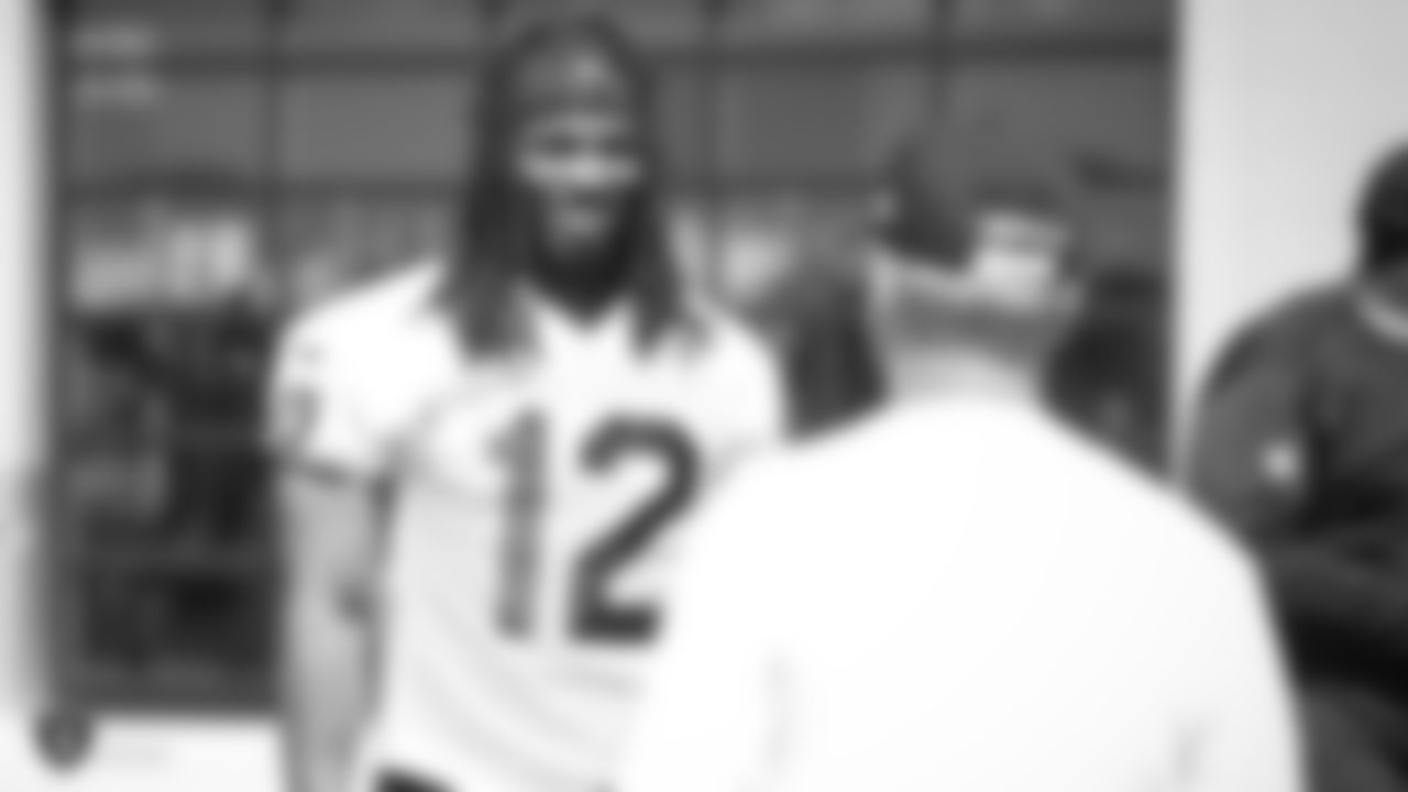 Oakland Raiders wide receiver Martavis Bryant (12) at an Organized Team Activity (OTA) at the Oakland Raiders Practice Facility, Tuesday, May 29, 2018, in Alameda, California.