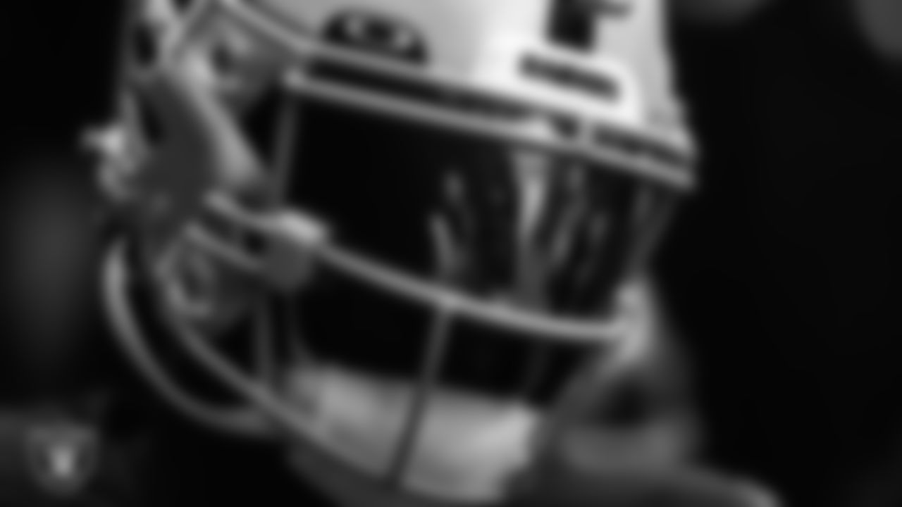 Las Vegas Raiders wide receiver Bryan Edwards (89) walks down the tunnel before the preseason home game against the Seattle Seahawks at Allegiant Stadium.