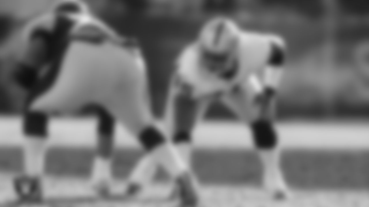 Oakland Raiders defensive end Lorenzo Bromell (95) lines up before the snap during the regular season away game against the Pittsburgh Steelers at Heinz Field, Sunday, December 7, 2003, in Pittsburgh, Pa.