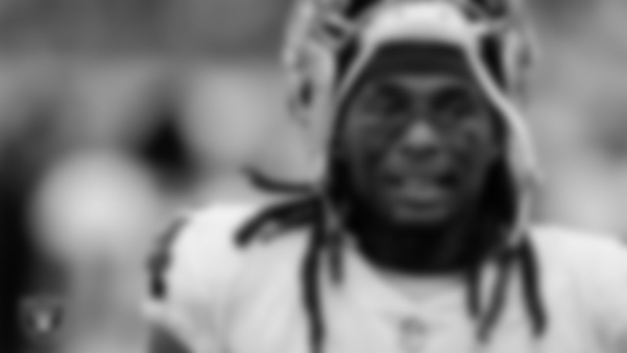 Las Vegas Raiders running back Brandon Bolden (34) on the sidelines during the regular season away game against the Jacksonville Jaguars at TIAA Bank Field.