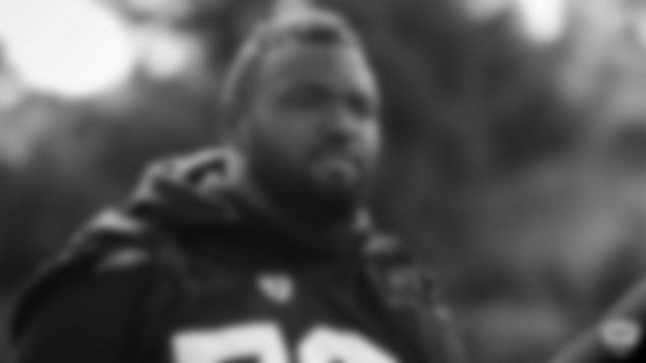 Raiders defensive tackle Maurice Hurst (73) on the field for practice at 2019 Training Camp.