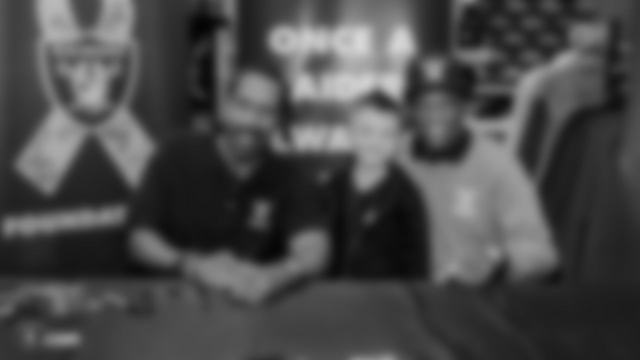 The Raiders Foundation hosts a Toys for Tots drive at the Raider Image in Town Square where guests have a chance to meet alumni Cliff Branch and Jerry Robinson in exchange for a toy or monetary donation to the organization, Friday, December 14, 2018, in Las Vegas, Nevada.