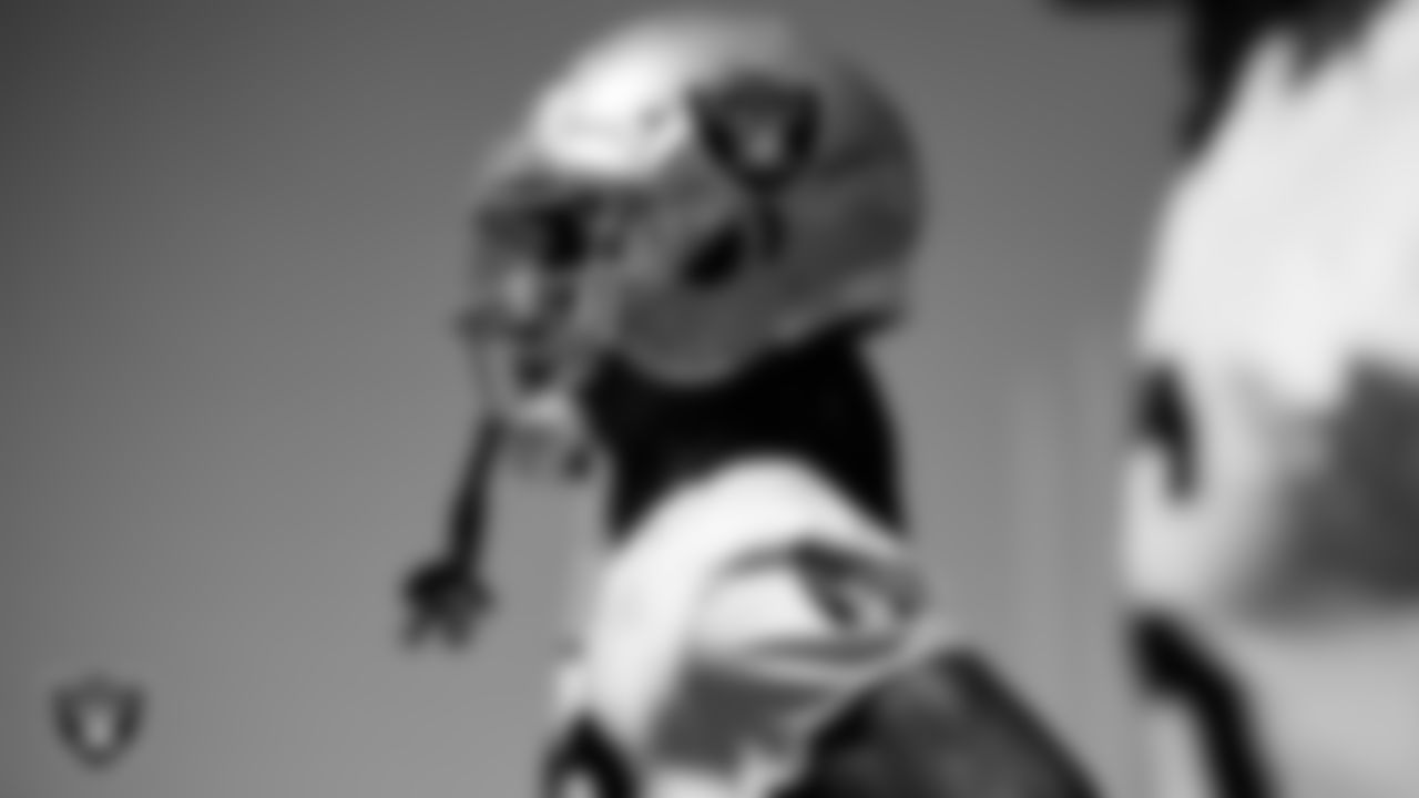 Las Vegas Raiders wide receiver Kristian Wilkerson (83) during practice at Intermountain Health Performance Center.