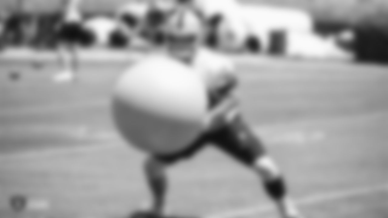 Raiders long snapper Andrew DePaola (48) at a Mandatory Minicamp at the Raiders Practice Facility in Alameda, Calif.