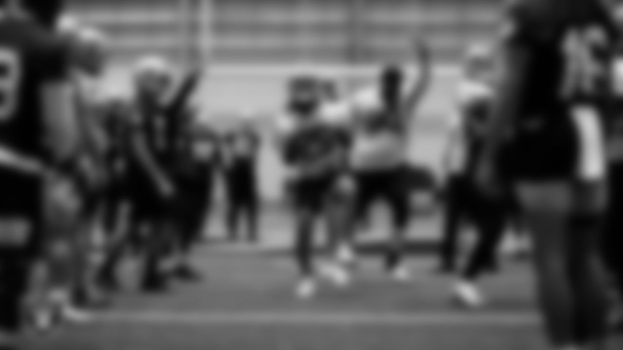 Las Vegas Raiders safety Tre'von Moehrig (25) during practice at Intermountain Healthcare Performance Center.