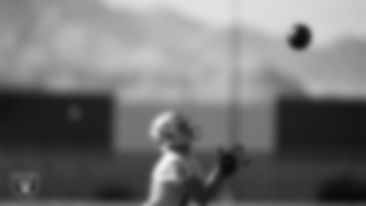 Las Vegas Raiders wide receiver Hunter Renfrow (13) during practice at Intermountain Healthcare Performance Center.