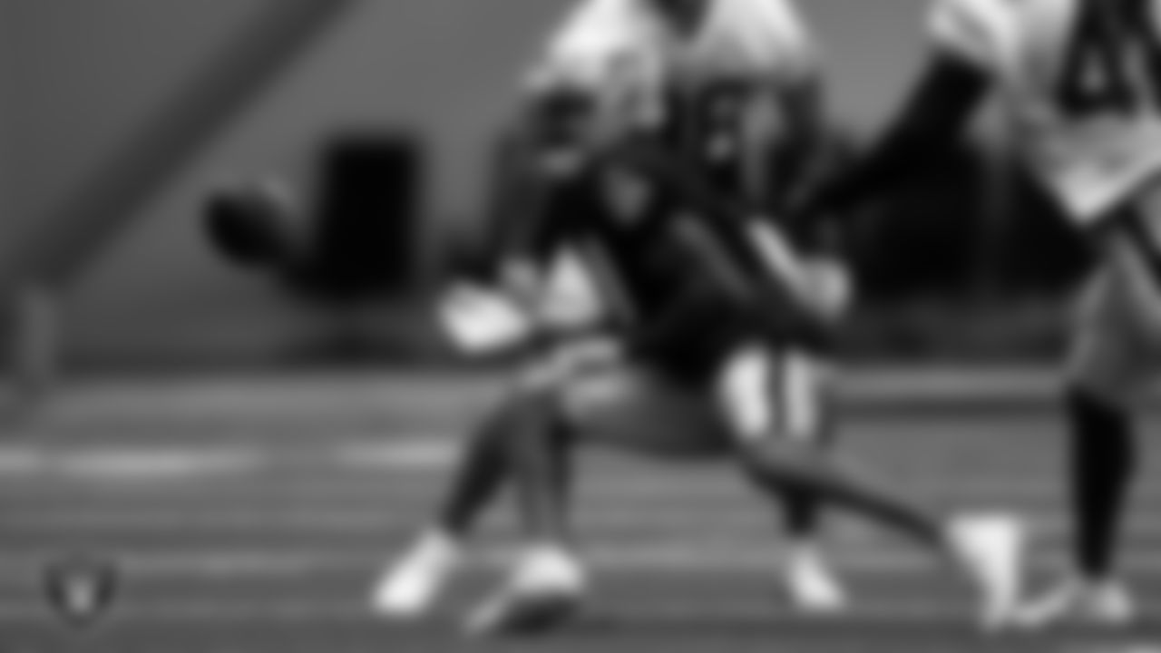 Las Vegas Raiders wide receiver Zay Jones (7) during practice at Intermountain Healthcare Performance Center.