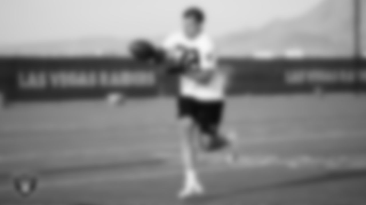 Las Vegas Raiders safety Jeff Heath (38) on the field for a walk through at 2020 Training Camp.