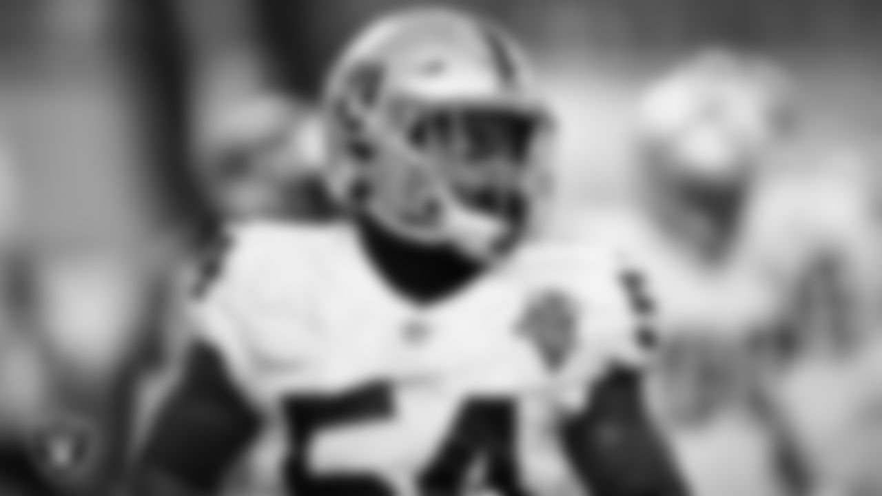 Las Vegas Raiders linebacker Raekwon McMillan (54) during the regular season away game against the Denver Broncos.