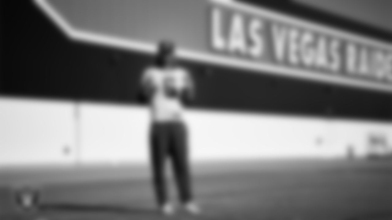 Las Vegas Raiders punter AJ Cole (6) during practice at Intermountain Healthcare Performance Center.