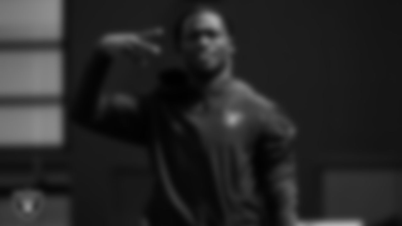 Las Vegas Raiders cornerback Trayvon Mullen (27) at an Organized Team Activity (OTA).
