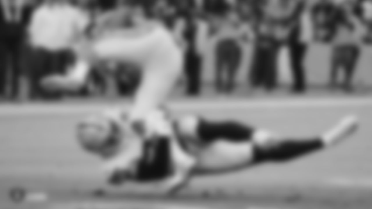 Raiders safety Erik Harris (25) during the regular season game against the Los Angeles Chargers at ROKiT Field at Dignity Health Sports Park.