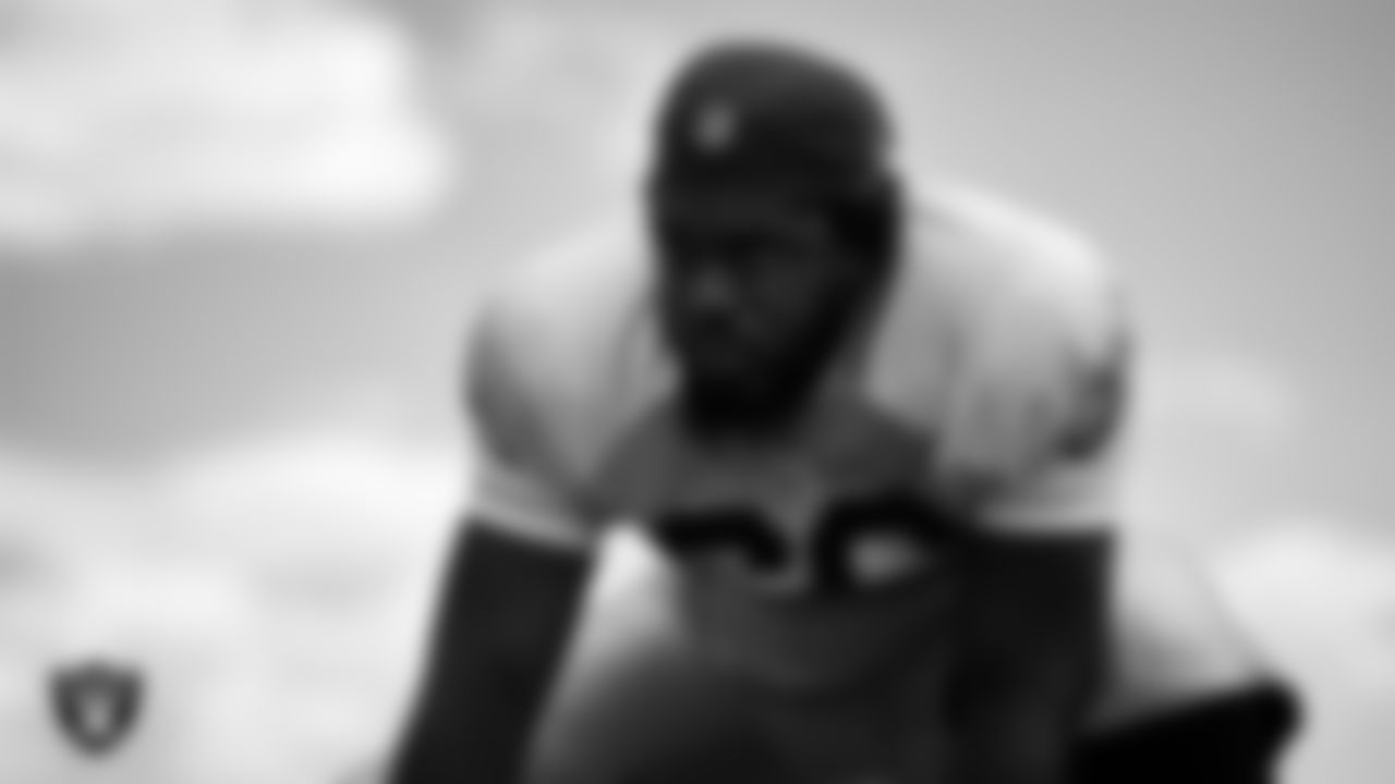 Las Vegas Raiders guard Dylan Parham (66) during practice at Intermountain Healthcare Performance Center.