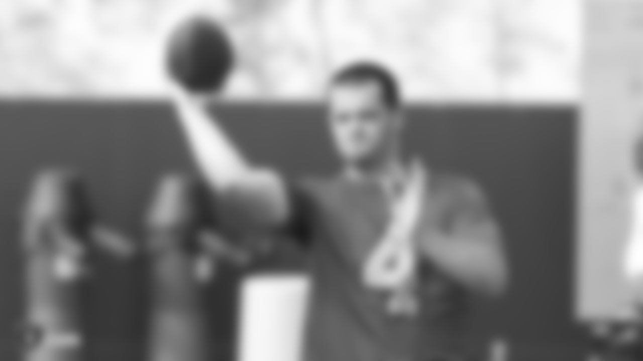 Raiders quarterback Derek Carr (4) at a workout during phase two of the offseason program at the Raiders Practice Facility, in Alameda, Calif.