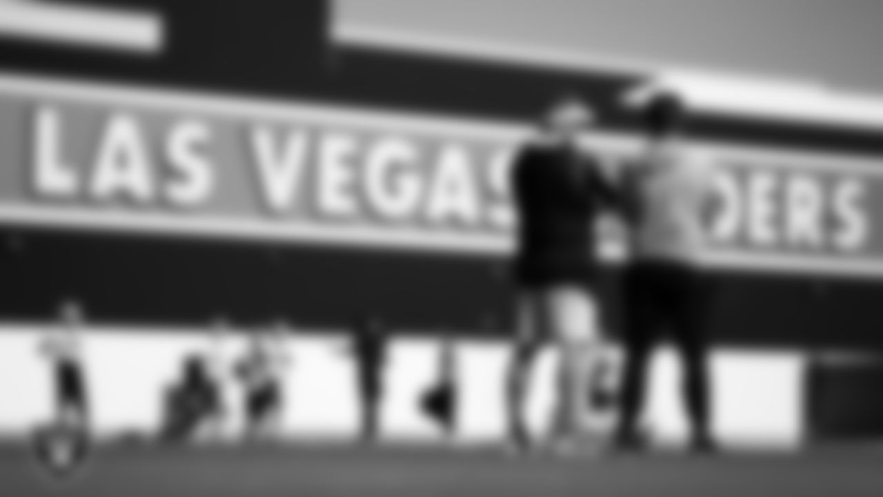 Las Vegas Raiders Head Coach Josh McDaniels and General Manager Dave Ziegler during practice at Intermountain Healthcare Performance Center.