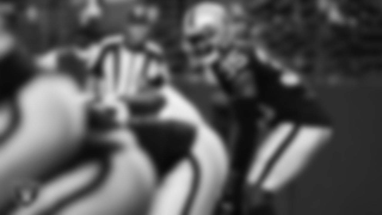 Las Vegas Raiders cornerback Brandon Facyson (35) lines up before the snap during the regular season home game against the Washington Football Team.