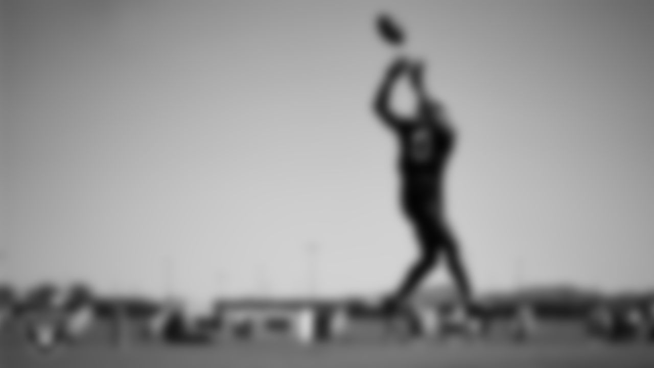 Las Vegas Raiders cornerback Jakorian Bennett (0) during practice at Intermountain Health Performance Center.