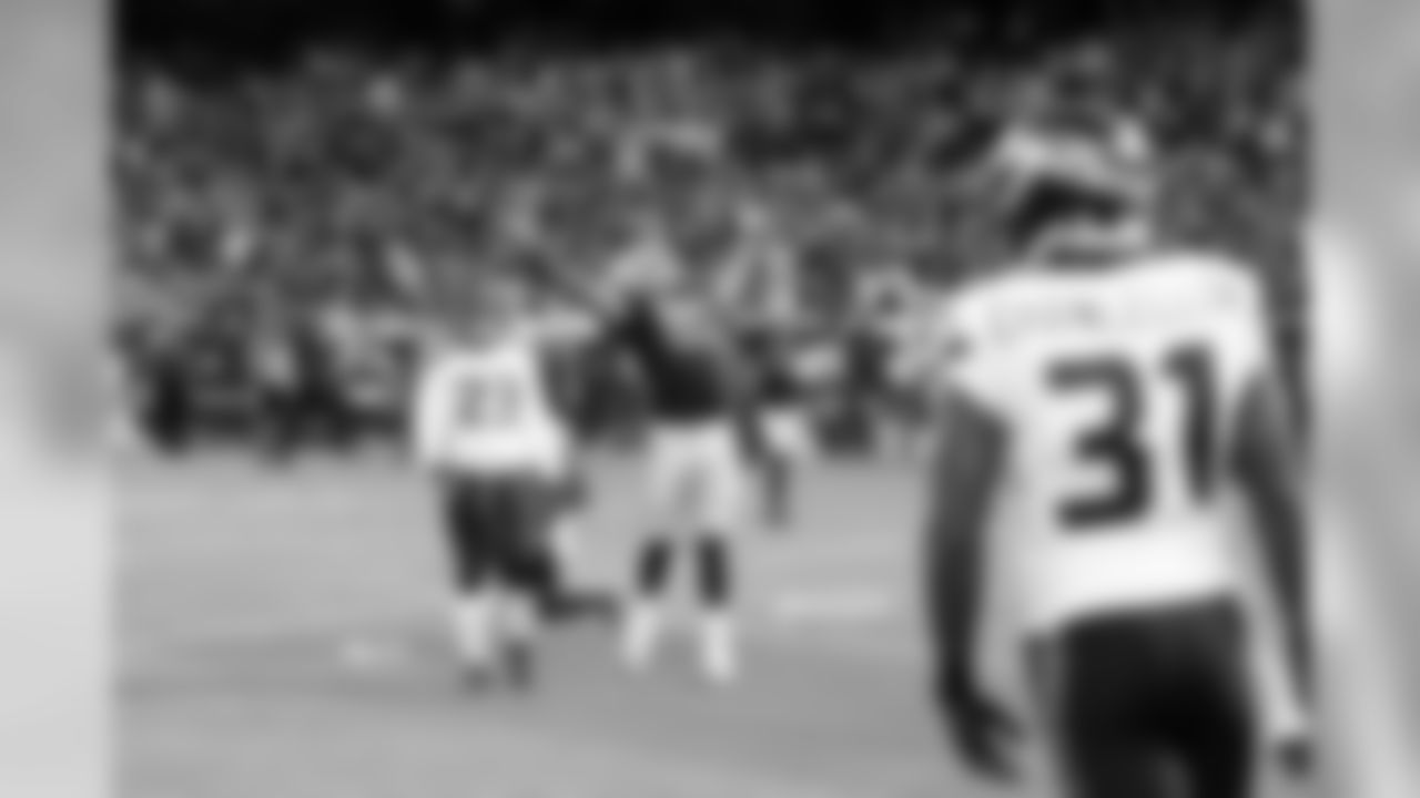 TE Mychal Rivera celebrates his touchdown during the Raiders 41-31 preseason win in 2014.