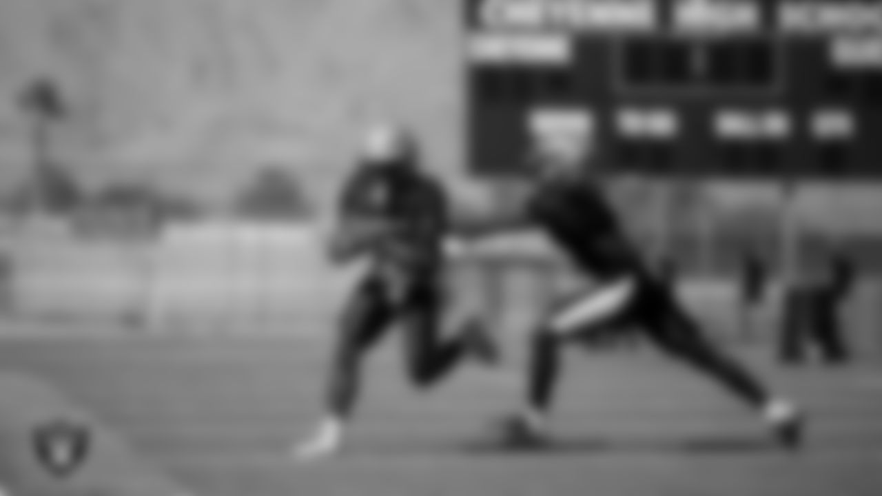 Members of the Cheyanne High School football team during practice at Cheyanne High School.