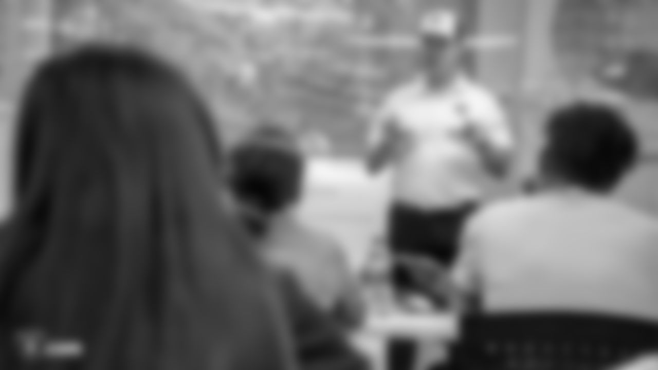 Students from the Young Executive Scholars (YES) Hospitality & Tourism Program spend one-on-on time with Raiders executives who are currently leading the operational and community strategy of the Raiders' highly anticipated relocation to Las Vegas Stadium, Friday, June 20, 2019, in Las Vegas, Nevada.
