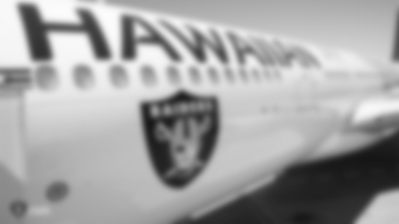 The Raiders depart for the game against the Minnesota Vikings.