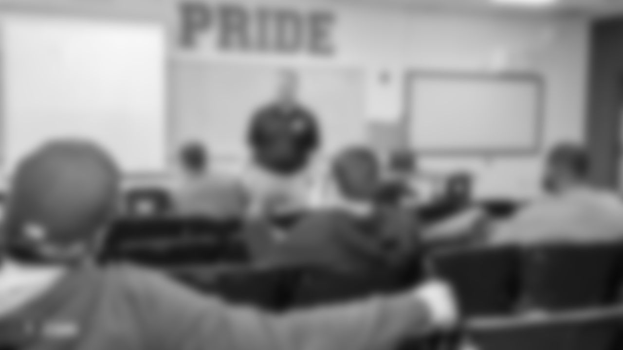 The Raiders collaborate with the Southern Nevada Football Head Coaches Association to host a Coaches Clinic, where they provide on and off field sessions for high school and youth coaches, at Liberty High School in Henderson, Nev. The Raiders cover the costs for the coaches in attendance to be Heads Up Certified by USA Football.