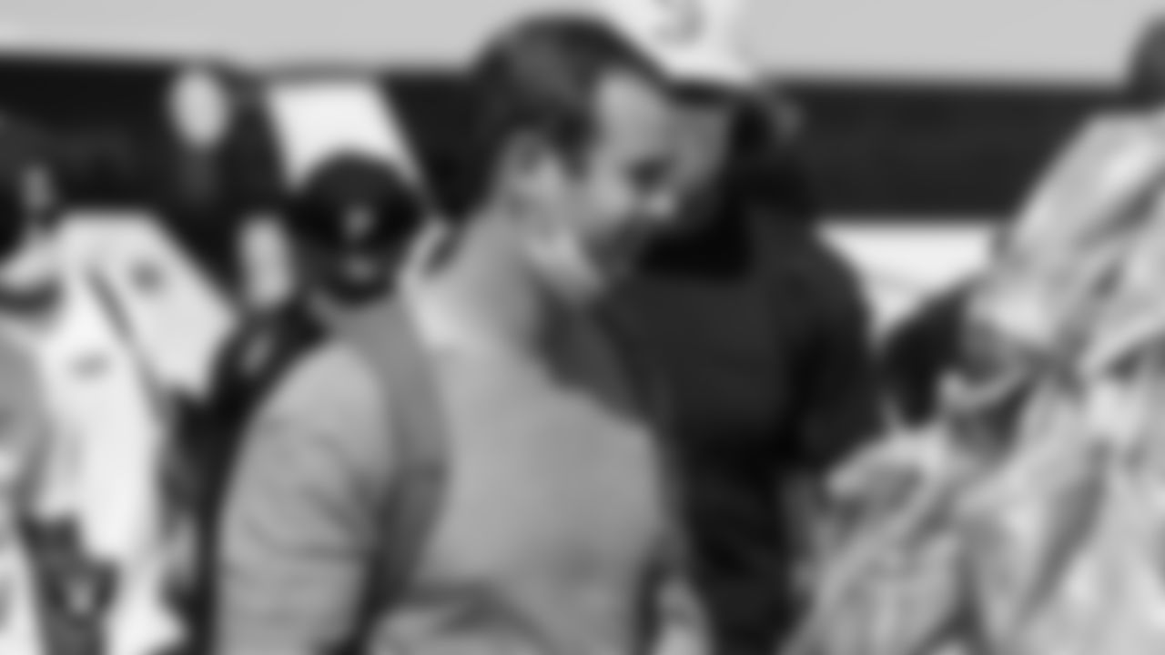 Las Vegas Raiders wide receiver Hunter Renfrow (13) departs for the joint training camp practice and preseason away game against the Los Angeles Rams.