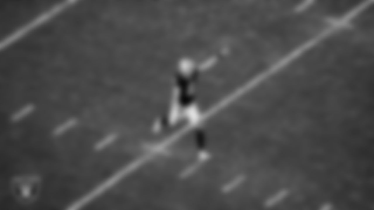 Las Vegas Raiders punter AJ Cole (6) punts during the regular season home game against the Washington Football Team.