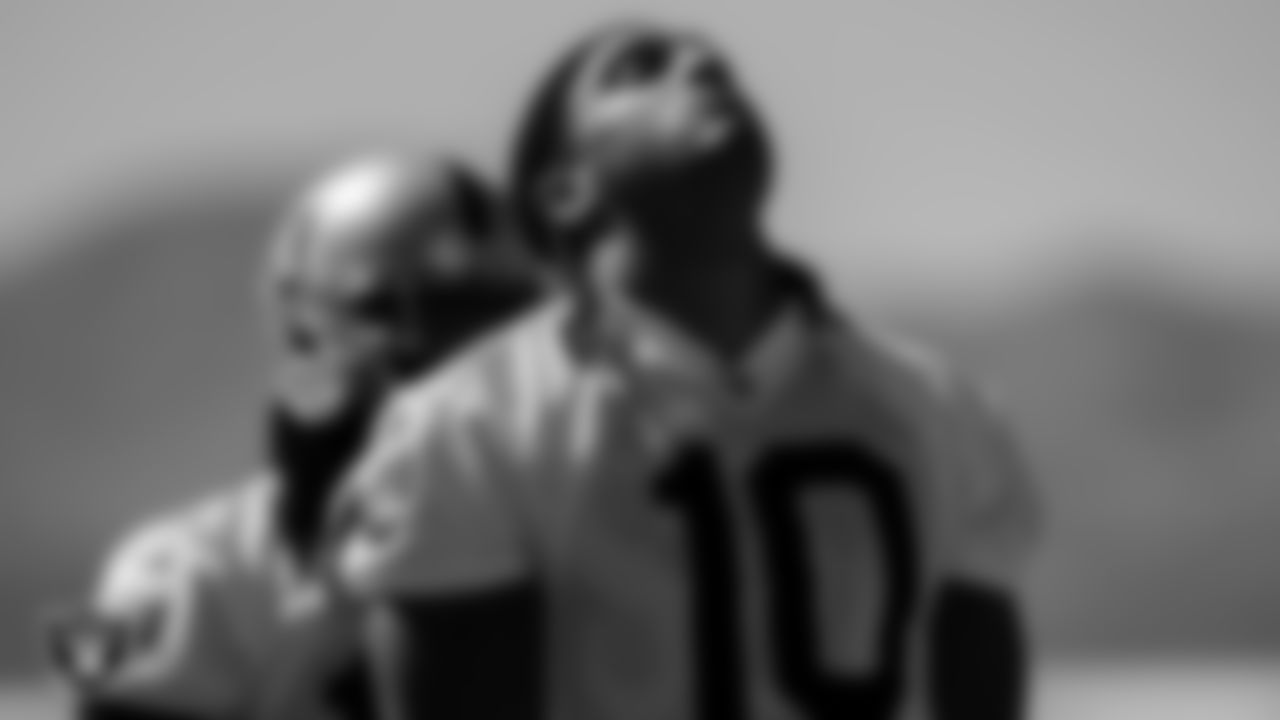 Las Vegas Raiders wide receiver Mack Hollins (10) during practice at Intermountain Healthcare Performance Center.