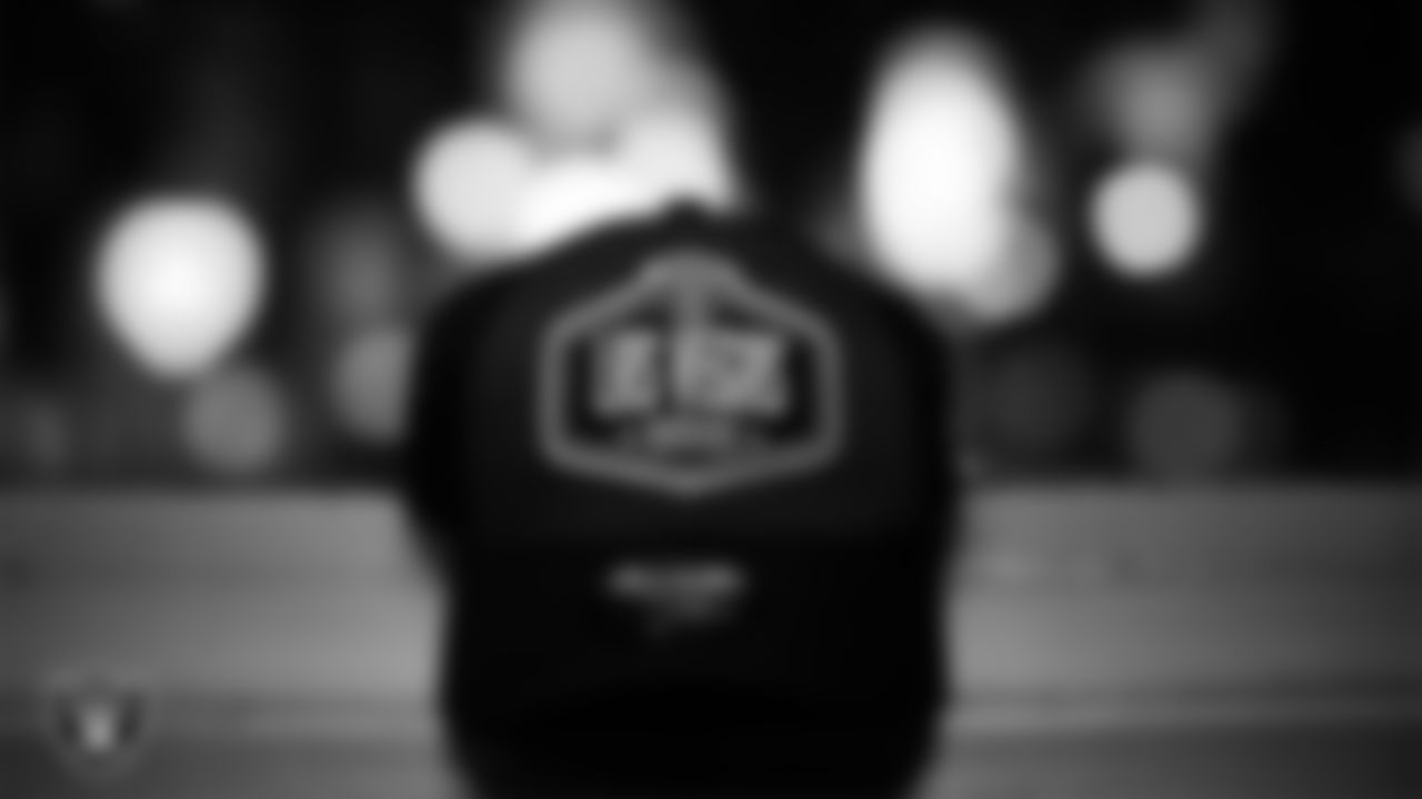 The Las Vegas Raiders 2021 NFL Draft cap.