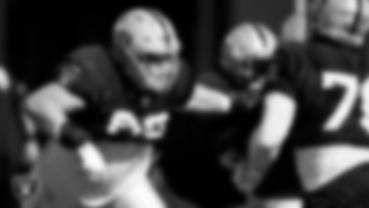 Las Vegas Raiders center Nick Martin (66) during practice at Intermountain Healthcare Performance Center.
