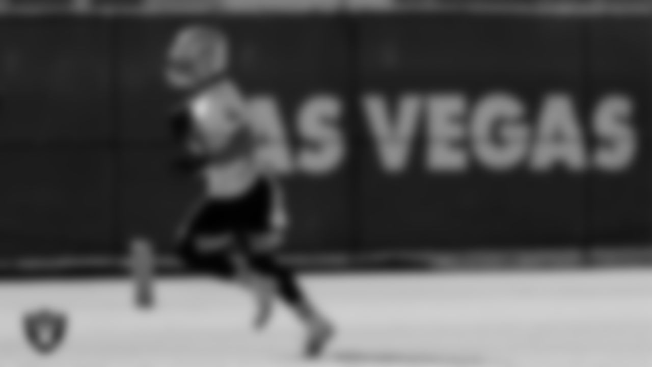 Las Vegas Raiders wide receiver Hunter Renfrow (13) during practice at Intermountain Healthcare Performance Center.