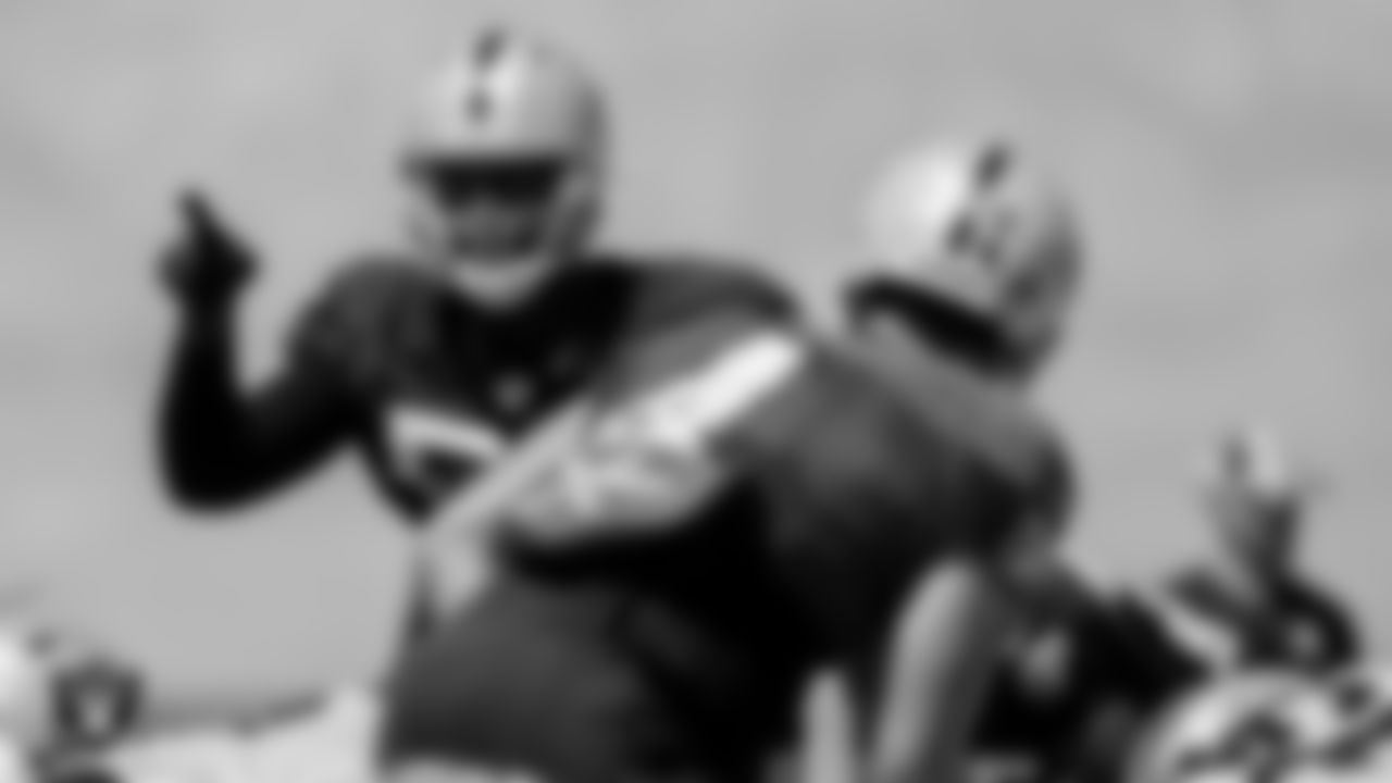 Las Vegas Raiders defensive end Chandler Jones (55) during practice at Intermountain Healthcare Performance Center.