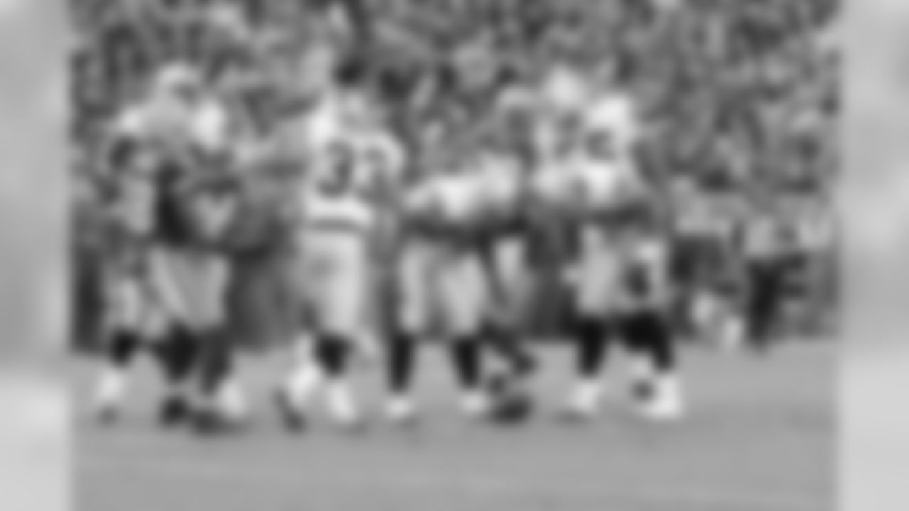 Raiders special teams downs a Lechler punt.