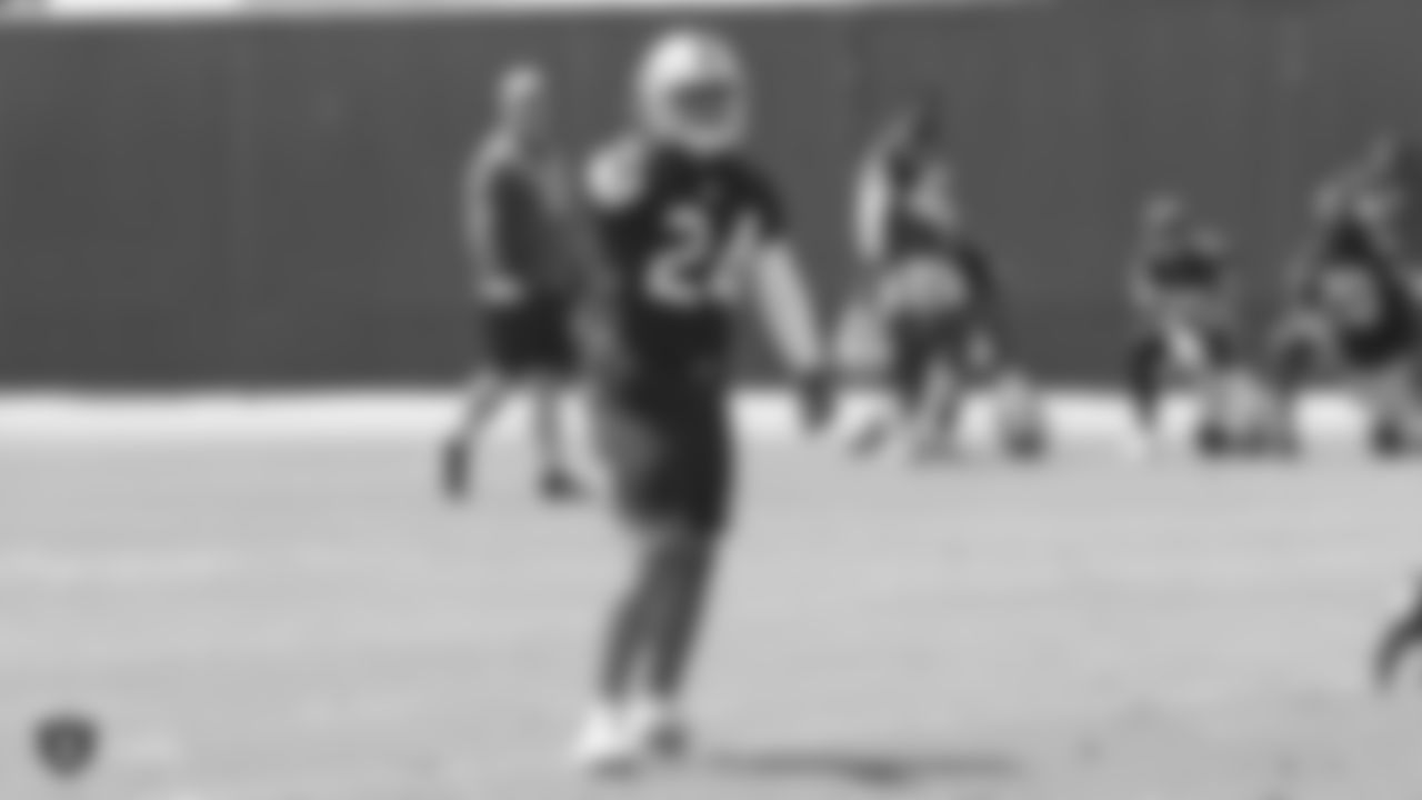 Raiders safety Johnathan Abram (24) at an Organized Team Activity (OTA) at the Raiders Practice Facility in Alameda, Calif.