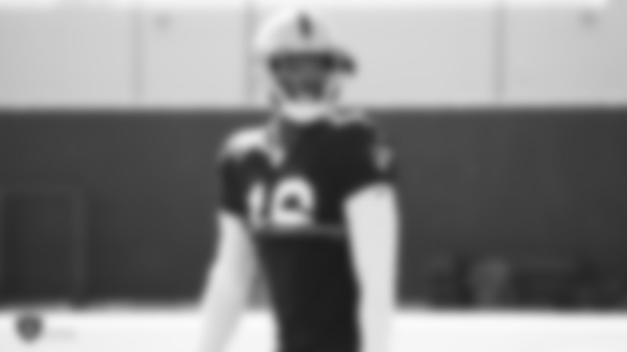 Oakland Raiders wide receiver Martavis Bryant (12) on the field for practice at The Oakland Raiders Practice Facility, Wednesday, October 24, 2018, in Alameda, California.