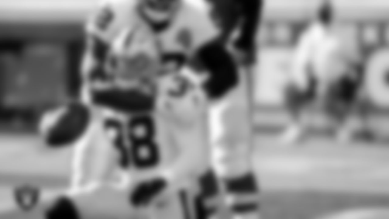 Las Vegas Raiders safety Jeff Heath (38) during the regular season game against the Kansas City Chiefs at Arrowhead Stadium.